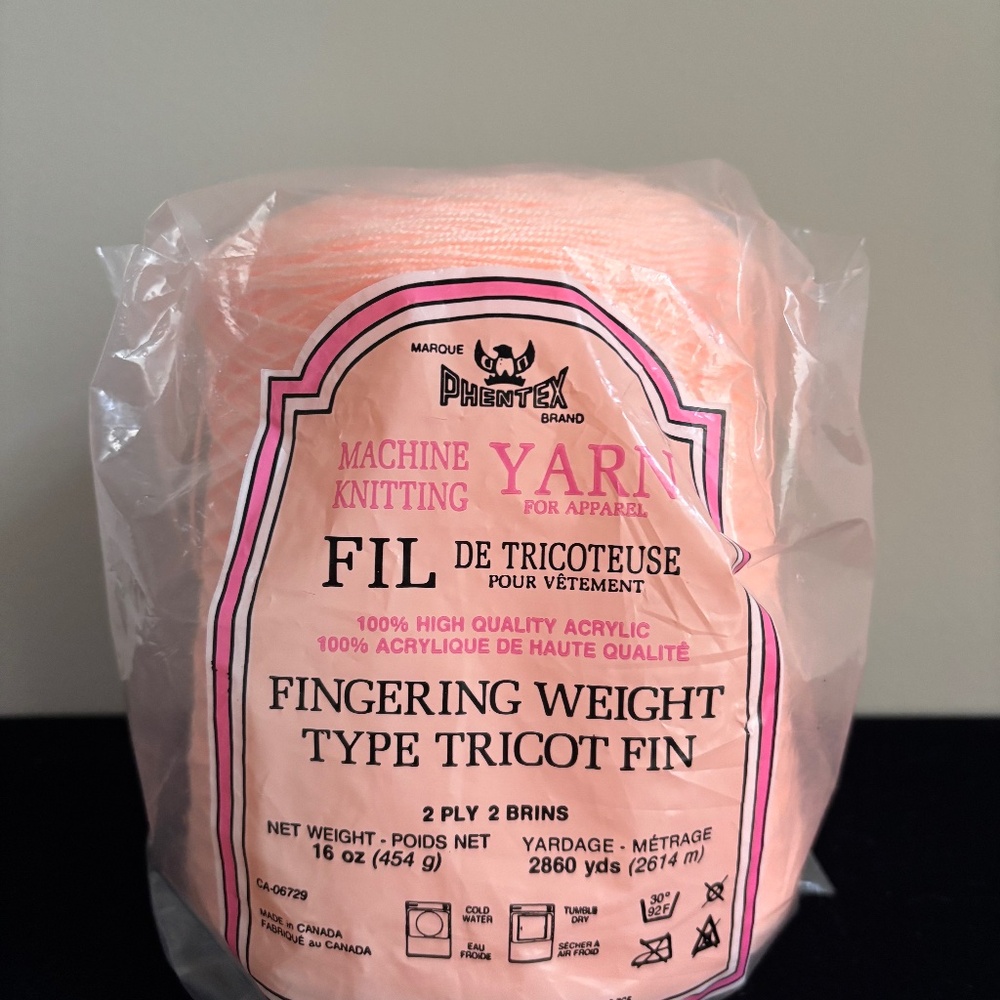 Phentex Knitting Machine Cone 2 Ply, 16 oz.